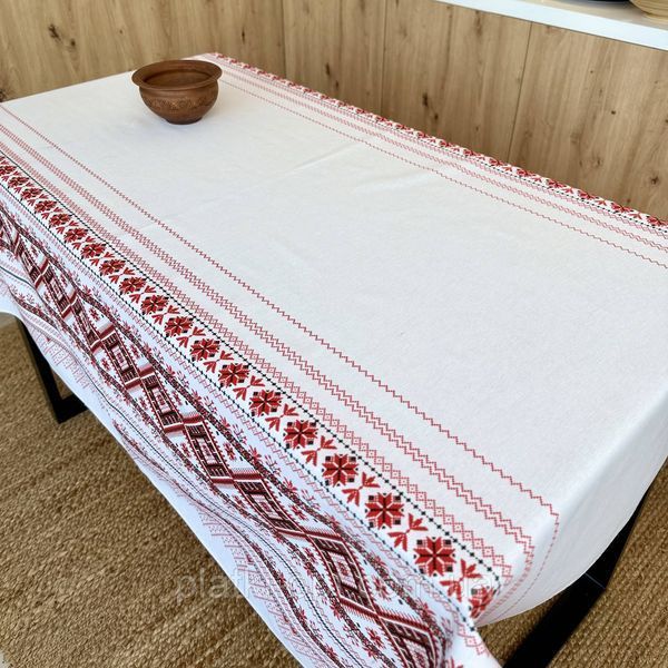 Скатертина бавовняна "Коровай" 1.5м х 1.5м бкрв15 фото
