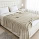 Покривало велюрове однотонне Comfort (світло-бежеве) 200х230 см 102622-7 фото 1