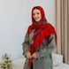 Платок шерстяной с бахромой 120х120 см. (красная) С12040-14 фото 1