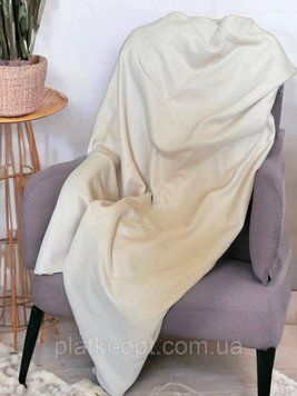 Покривало флісове однотонне (світло-бежеве) 200х150 см 101415-2 фото