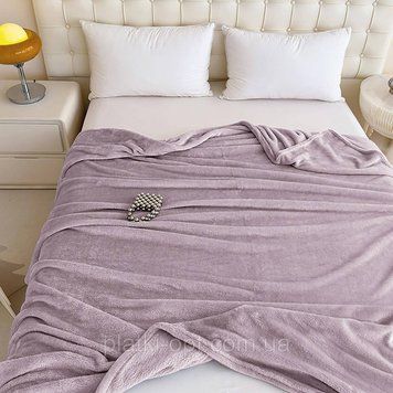 Покривало велюрове однотонне Comfort (рожеве) 200х150 см 102615-6 фото
