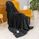 Покривало велюрове косичка (темно-сірий) 200х150 см 102815-9 фото 1