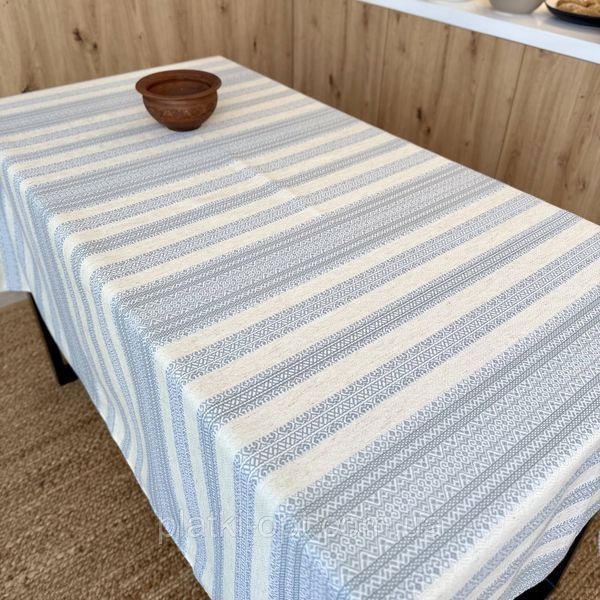 Скатертина вишита з українським орнаментом 1.2м х 1.5м (нтч3-1-12) нтч3-1-12 фото